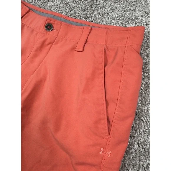Under Armour Match Play Performance Golf Shorts Stretch‎ Coral Mens 32 Inseam 11 - Picture 3 of 8